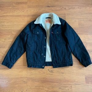 Levi’s Sherpa Black Jean Jacket